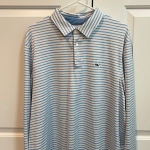 Vineyard Vines long sleeved performance polo size Large